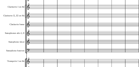 Partitions vierges Orchestres / Ensembles