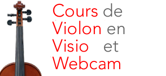 Cours de violon en visio-conférence